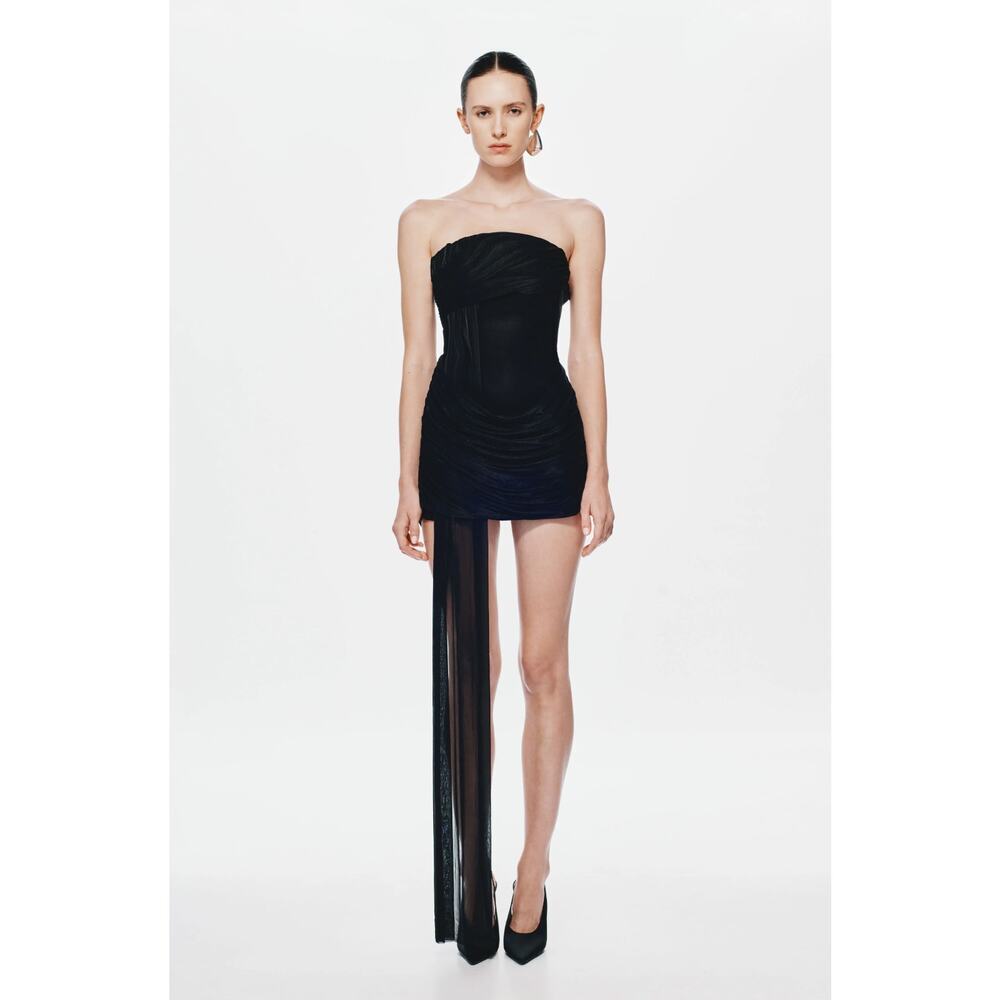 Misha THE 'EMBER' WRAPPED MINI DRESS Small